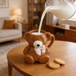 嚴選創意高顔值可愛玩具熊馬克杯卡通陶瓷喝水情侶水杯生日