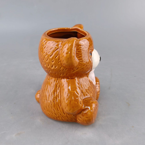 嚴選創意高顔值可愛玩具熊馬克杯卡通陶瓷喝水情侶水杯生日