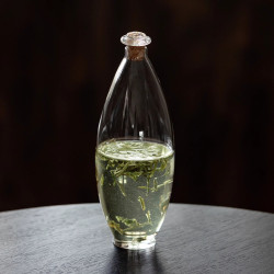 綠茶冷泡熱泡瓶手工耐熱加厚玻璃瓶酒瓶高顔值北歐風冷凝茶器酒具
