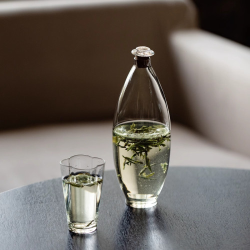 綠茶冷泡熱泡瓶手工耐熱加厚玻璃瓶酒瓶高顔值北歐風冷凝茶器酒具