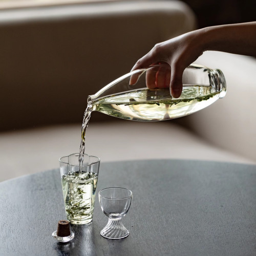 綠茶冷泡熱泡瓶手工耐熱加厚玻璃瓶酒瓶高顔值北歐風冷凝茶器酒具