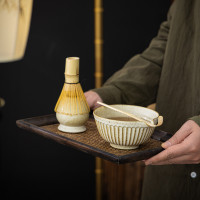 中式竹茶筅抹茶茶道套裝宋代點茶抹茶刷茶筅百本立陶瓷抹茶碗