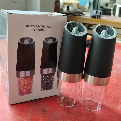 重力感應鬍椒研磨器家用電動調料研磨器感應鬍椒粉海鹽研磨器