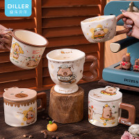 卡皮巴拉陶瓷杯個性創意高顔值咖啡杯卡通可愛少女心馬克杯伴手禮