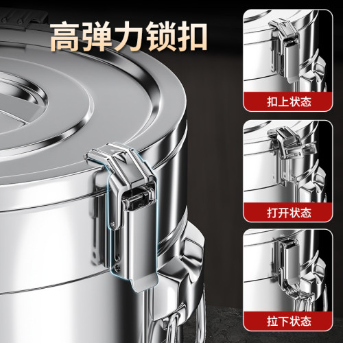 保溫桶不鏽鋼商用大容量擺攤湯粥豆漿奶茶裝冰塊桶食堂湯桶 保溫桶不鏽鋼商用大容量擺攤湯粥豆漿奶茶裝冰塊桶食堂湯桶