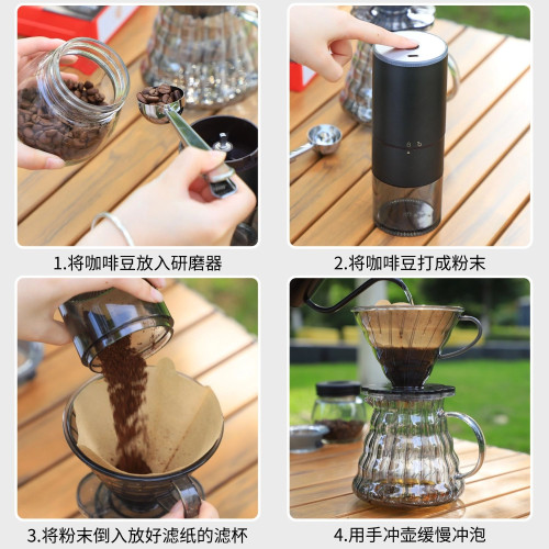 戶外手沖咖啡禮盒套裝工具全套咖啡壺手咖啡具磨器具節日禮品活動
