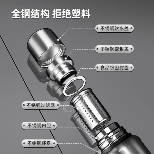 316不鏽鋼大容量保溫杯男士戶外旅行可攜式保溫壺茶水分離車用水杯 316不鏽鋼大容量保溫杯男士戶外旅行可攜式保溫壺茶水分離車用水杯