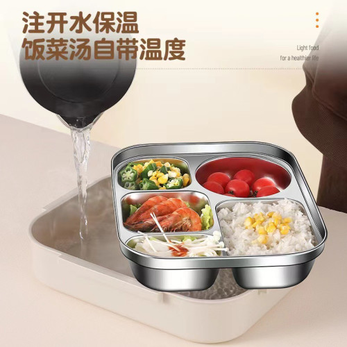 316不鏽鋼食品級餐盒上班專用可微波爐超大號飯盒學生保溫密封盒