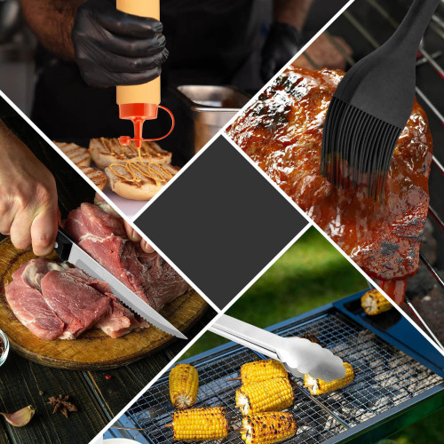 新品搭配燒烤工具套裝BBQ料理鏟子組合烤具戶外鐵板燒工具