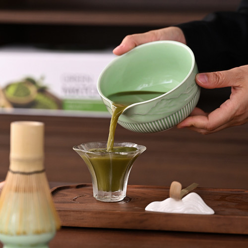 抹茶茶具套裝7件套4件套抹茶碗帶嘴日式茶筅白本立茶筅立