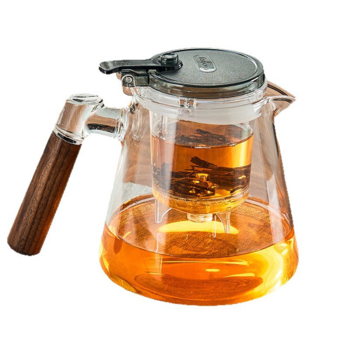 菸灰色玻璃茶壺茶水分離泡茶杯高硼矽玻璃飄逸杯辦公茶室家用茶壺 菸灰色玻璃茶壺茶水分離泡茶杯高硼矽玻璃飄逸杯辦公茶室家用茶壺