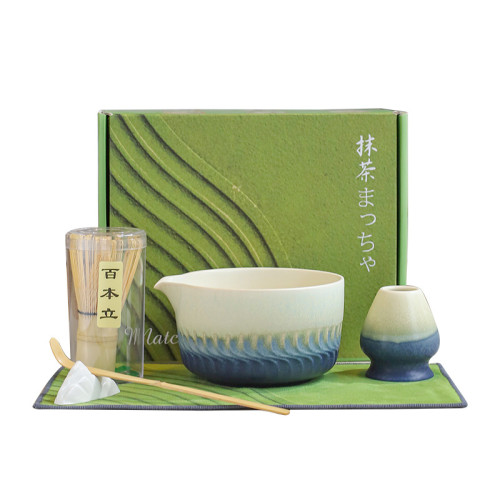 抹茶攪拌器套裝儀式抹茶套裝支架茶筅百本立製作早餐拿鐵7件套裝