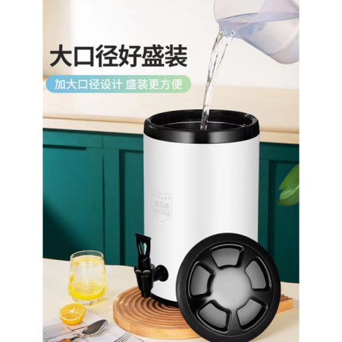 304不鏽鋼奶茶桶商用保溫桶豆漿桶雙層保冷熱茶水桶奶茶店專用