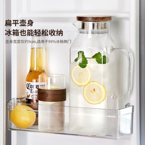 夏天冰箱冷水壺家用涼水壺玻璃儲水冷泡耐高溫杯泡茶壺水瓶