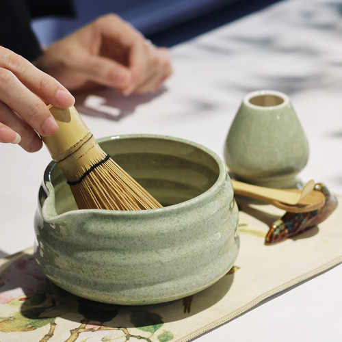 抹茶碗陶瓷茶具配件茶筅立套組日式茶道宋代點茶藝工具沙拉特色碗