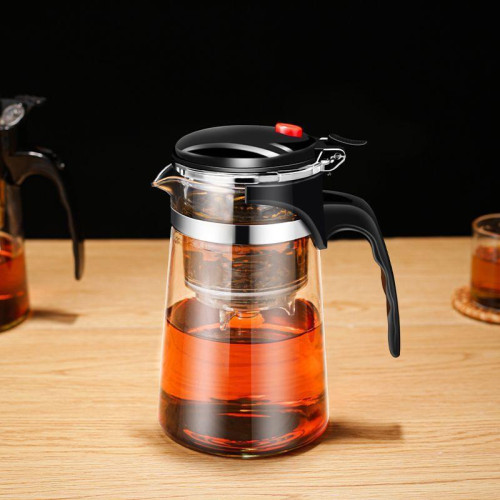 耐高溫飄逸杯泡茶壺家用茶具一鍵過濾泡茶杯茶水分離玻璃茶壺套裝