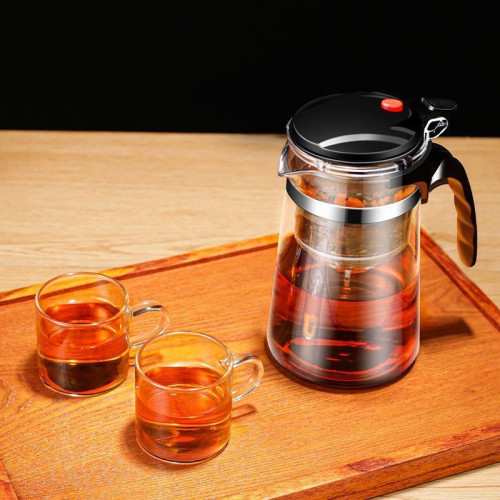 耐高溫飄逸杯泡茶壺家用茶具一鍵過濾泡茶杯茶水分離玻璃茶壺套裝