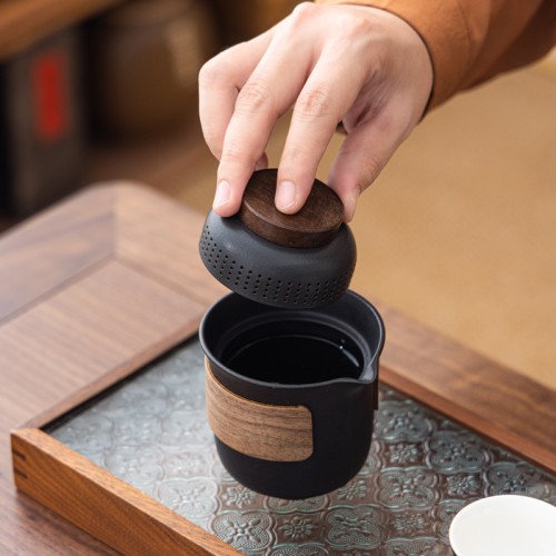 旅行茶具套裝旅遊紀念伴手禮戶外可攜式功夫茶具一壺四杯商務禮品