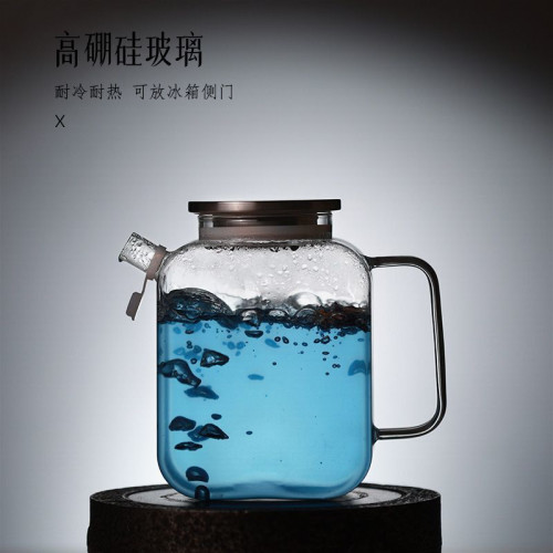 冰箱冷水壺冷泡壺玻璃涼水壺家用儲水耐高溫高硼矽夏天飲料食品級