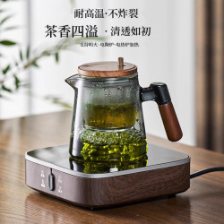 茶水分離泡茶壺辦公室個人專用一人飲飄逸杯電陶爐耐高溫蒸煮茶壺