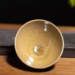 建盞茶杯純手工陶瓷茶具百花盞主人杯品茗杯