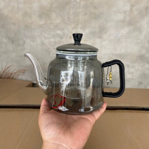 高硼矽耐高溫玻璃家用加厚耐熱蒸煮一體泡茶壺煮茶壺蒸茶器燒水壺