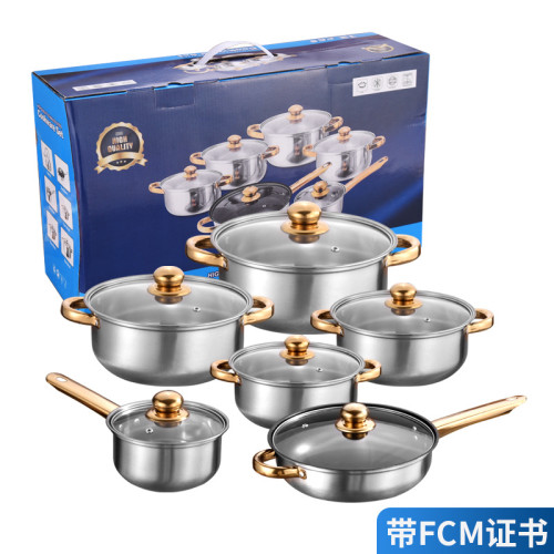 不鏽鋼套鍋套裝湯鍋煎鍋烹飪鍋cookingpot炊具pot set
