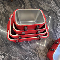 不鏽鋼保冷保溫箱4pcs set food warmer ThermalStorageContainer