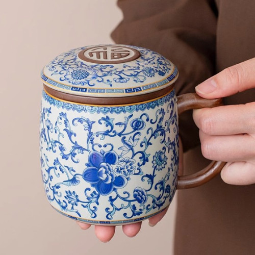 辦公茶杯陶瓷帶蓋茶水分離水杯家用泡茶杯辦公馬克杯杯子 辦公茶杯陶瓷帶蓋茶水分離水杯家用泡茶杯辦公馬克杯杯子