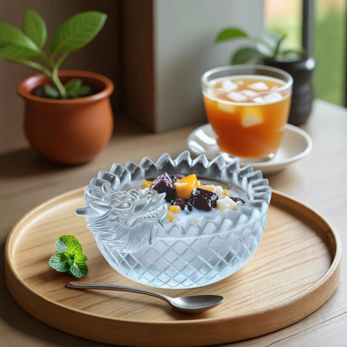 米頌 龍形冰碗矽膠模具DIY免烤箱三文魚鮑魚刺身冷面甜水冰碗磨具