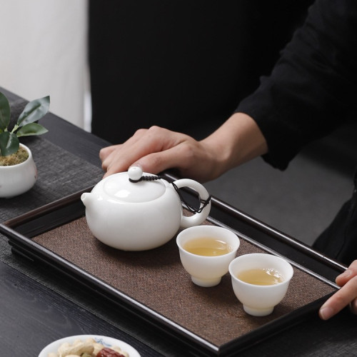 羊脂玉白瓷茶壺家用圍爐煮茶泡茶壺中式陶瓷西施壺功夫茶具單壺
