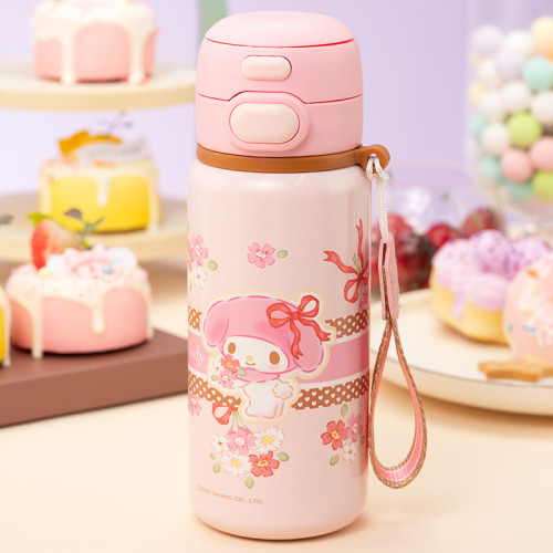 玉桂狗兒童保溫杯小學生女孩高顔值上學專用2025新款三用飲水杯子