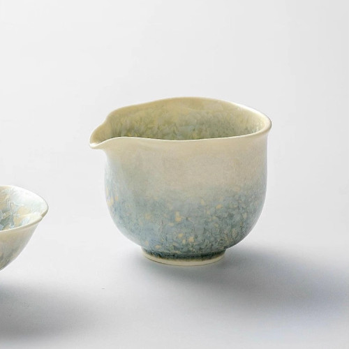 「菸青」180ML窰變結晶冰花陶瓷茶海分茶器公道杯功夫茶具伴手禮