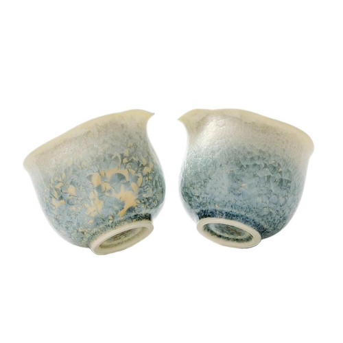 「菸青」180ML窰變結晶冰花陶瓷茶海分茶器公道杯功夫茶具伴手禮