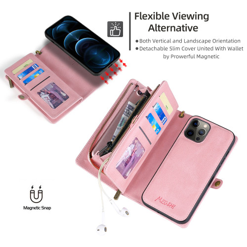 適用蘋果16錢包手機皮套iPhone16ProMax插卡手機殼S22多功能保護
