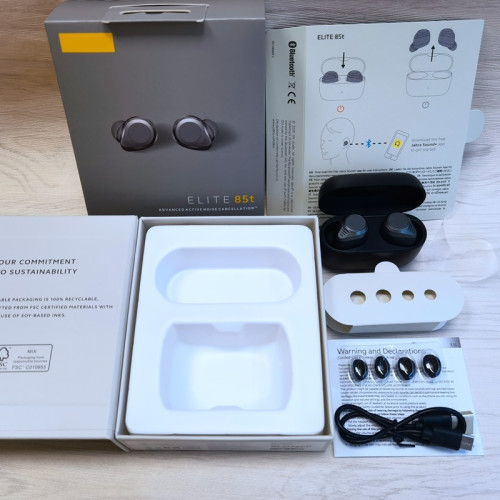 新款elite 85t無線藍牙耳機入耳式立體聲音樂運動商務黑灰金