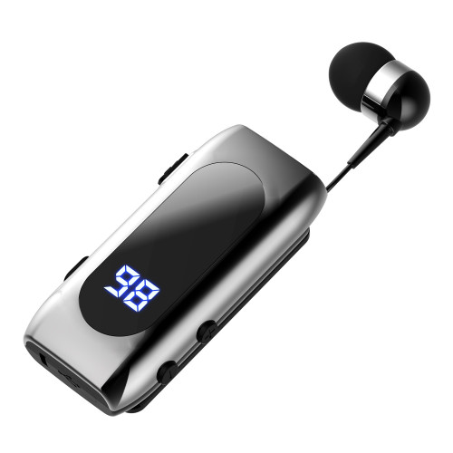 來電振動K55藍牙耳機領夾式伸縮拉線智能藍牙耳機運動單耳入耳式