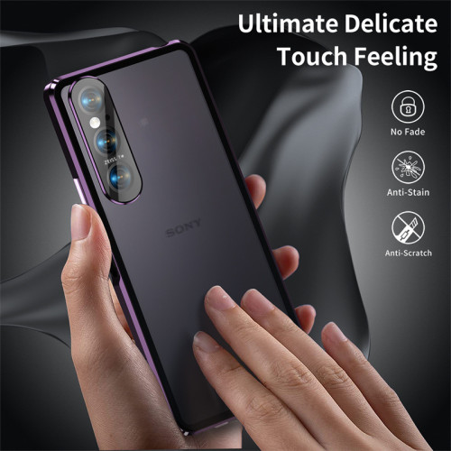 適用索尼1 VII雙面玻璃萬磁王Xperia1-7代手機殼防指紋1
