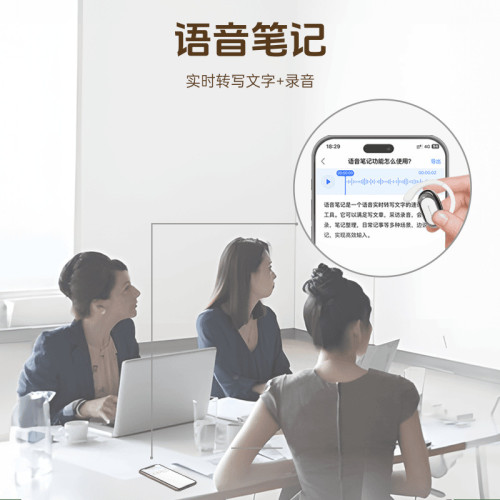 Newmine紐曼M16智能小度AI辦公藍牙耳機掛耳式翻譯禮品