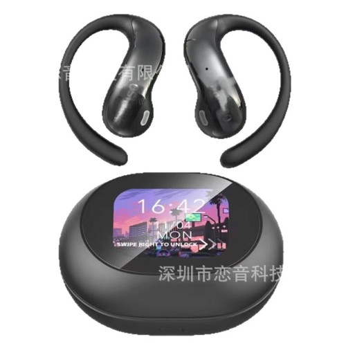 MS188翻譯耳機 新品智能AI耳機OWS耳掛式高清觸控屏藍牙耳機