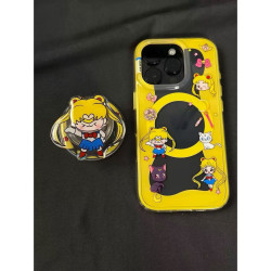日韓簡約美少女磁吸支架適用iPhone16promax蘋果15新款13女14爆款
