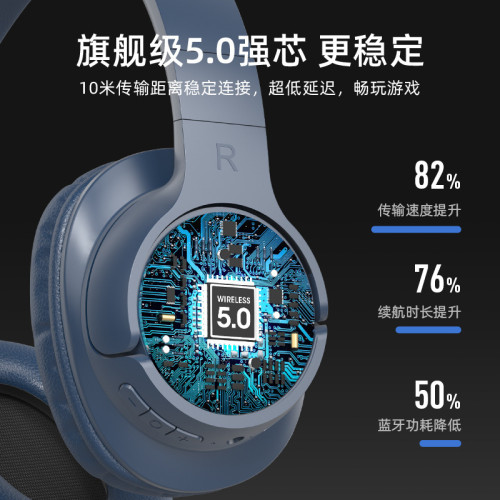  BST600頭戴式高顔值降噪耳機 新款可折曡長續航藍牙耳麥
