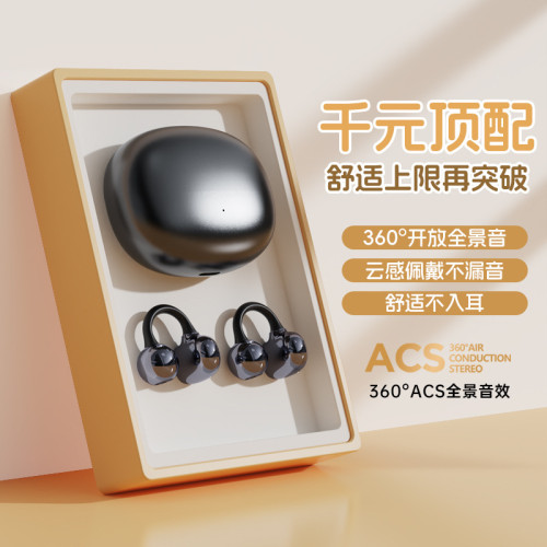 2025新款藍牙耳機S6夾耳式耳機久戴不痛適用於華爲不入耳無線耳機