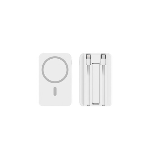 迷你自帶線快充10000安培行動電源無線磁吸行動電源