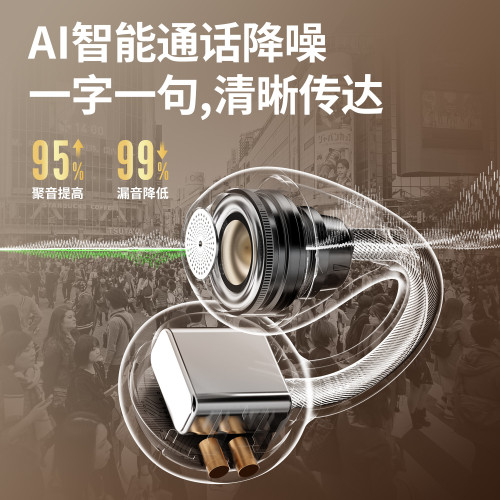 2025新款骨傳導無線藍牙耳機M66耳夾式高音質運動跑步無線耳機