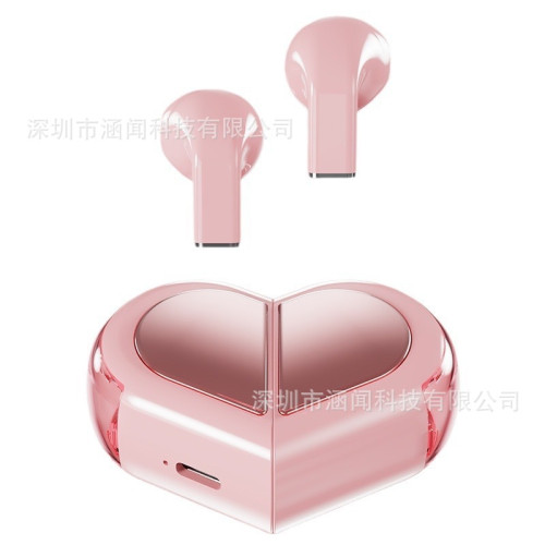 爆款K520愛心耳機TWS可旋轉創意耳機入耳式心形耳機可愛禮品