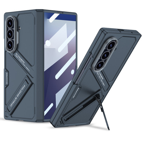 適用三星zfold7手機殼磁吸鉸鏈全包殼小衆高級感殼膜一體支架