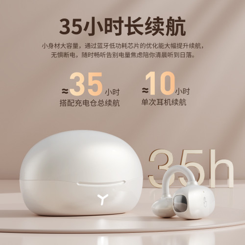 HM22耳夾藍牙耳機雙觸控可攜式操作AI翻譯智能降噪運動無線耳機