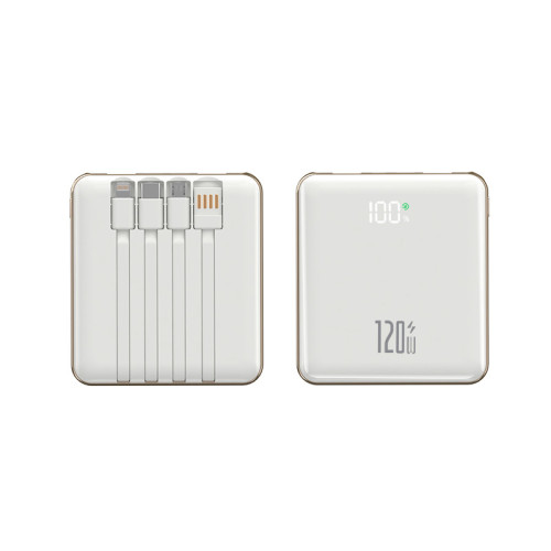超薄款120w快充充電寶20000安培自帶線行動電源可攜式powerbank