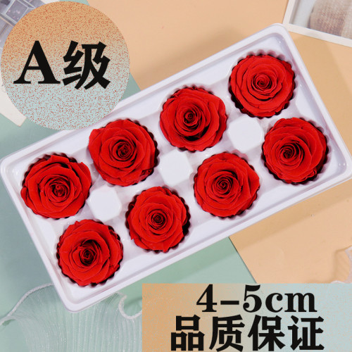 永生花玫瑰花頭4-5cmA級8朵裝 diy材料 聖誕節214情人節優惠